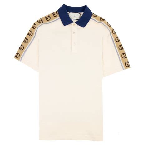 gucci polo cream|gucci polo shirts for men.